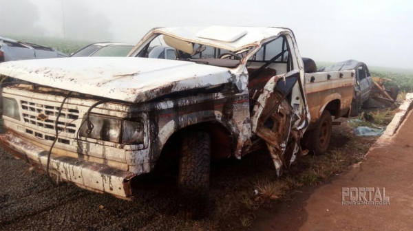 O acidente aconteceu na PR-364 km 570 (Foto:PRE)