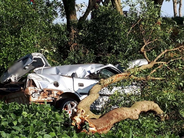 PRF de Sarandi atendeu a ocorrência no KM 86 da rodovia. (Foto: Luis Carlos Pez /Três Passos News)
