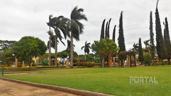 Praça da Bíblia em Nova Santa Rosa. (Foto: Portal Nova Santa Rosa)