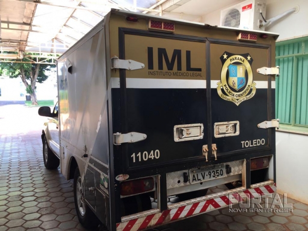 O IML esteve no local. (Foto: Portal Nova Santa Rosa)