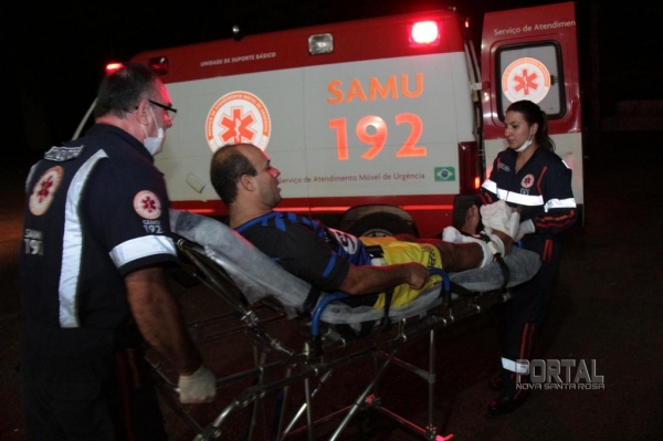 O SAMU de Marechal foi acionado. (Foto; Portal Nova Santa Rosa)