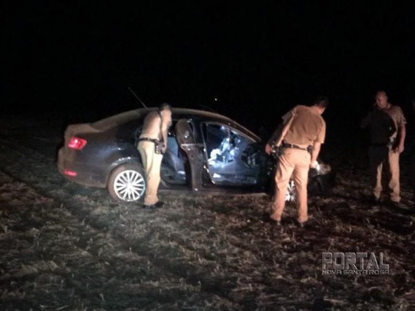 O comboio seguia sentido Terra Roxa a Francisco Alves. (Foto: PM)
