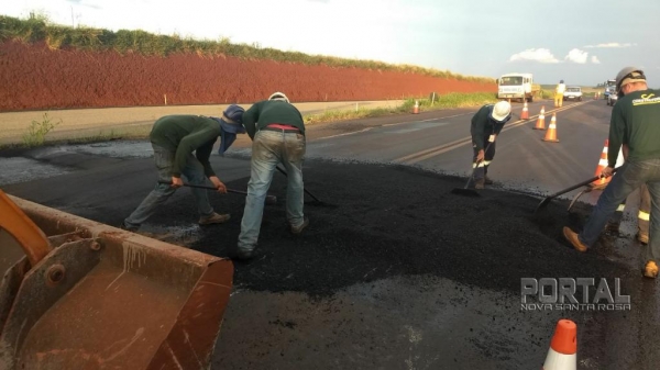 Ao todo seis novas lombadas na 163. (Foto: Colaborador)