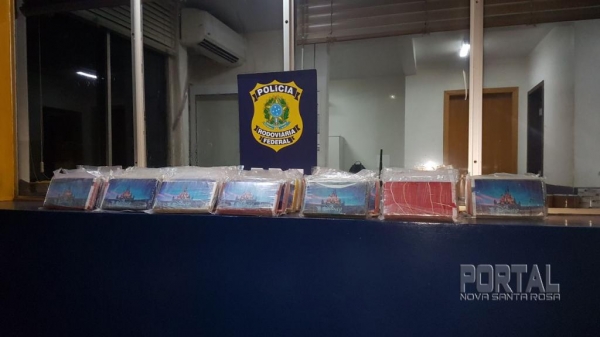 Aproximadamente 50KG foram apreendidos. (Foto: PRF)