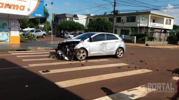 Do acidente ninguém ficou ferido. (Foto: Portal Palotina)