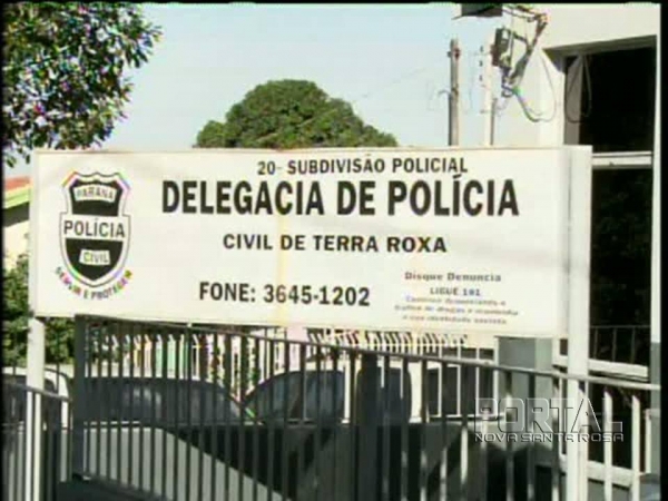 Polícia Civil de Terra Roxa. (Foto: Divulgação)