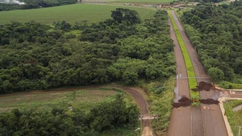 A previsão de liberação do trânsito no local é de até seis meses.(Foto: Assessoria)