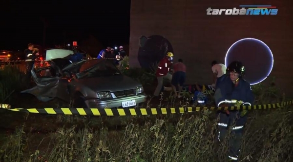 O acidente resultou em uma vítima fatal (Foto: Tarobá News )