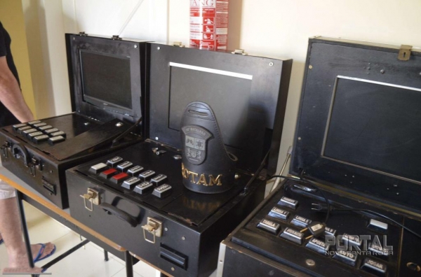 Três máquinas foram detidas. (Foto: Bogoni)