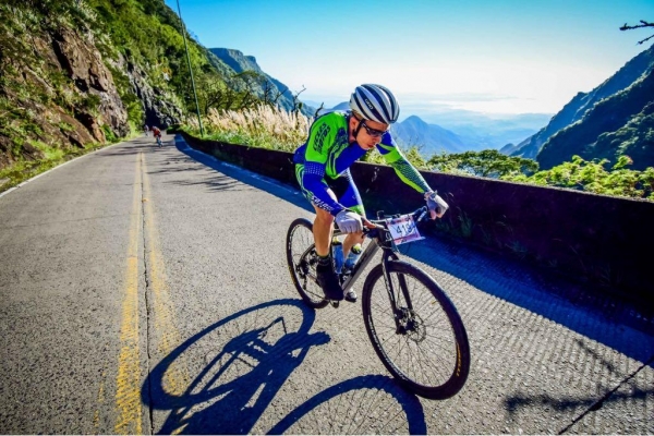 Juliano na prova em Santa Catarina. (Foto: Divulgação)