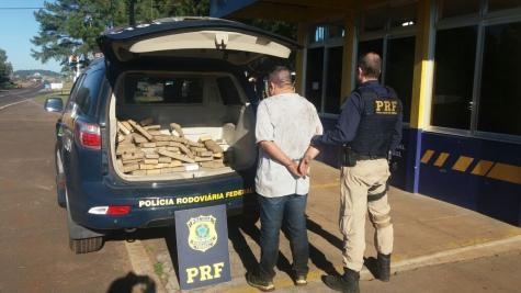 O condutor desobedeceu a ordem de parada em frente ao posto da PRF. (Foto: PRF)