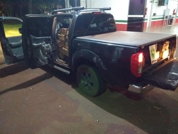 A camionte havia sido roubada em Toledo. (Foto: Assessoria)