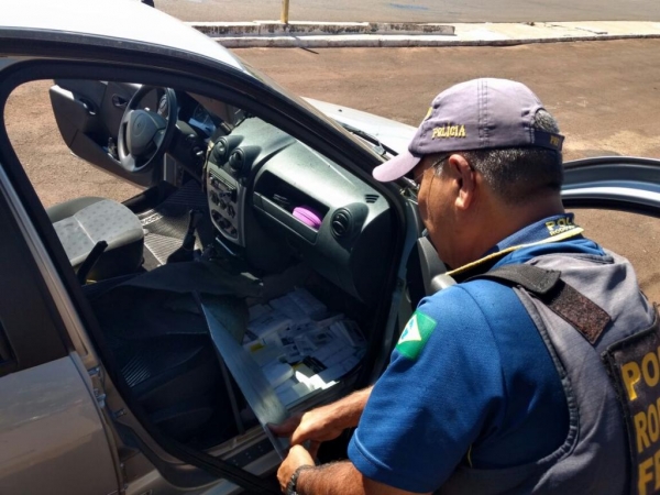 O contrabando foi apreendido. (Foto: PRF)