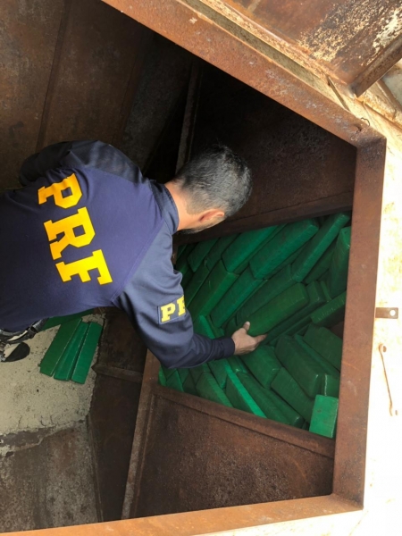 Ao todo somaram 3.403 toneladas de maconha.(Foto: PRF)