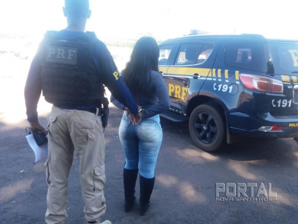 A droga segundo a moça saiu de Marechal Rondon. (Foto: PRF)