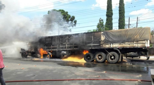 O Corpo de Bombeiros foi acionado . (Foto: Massa News)