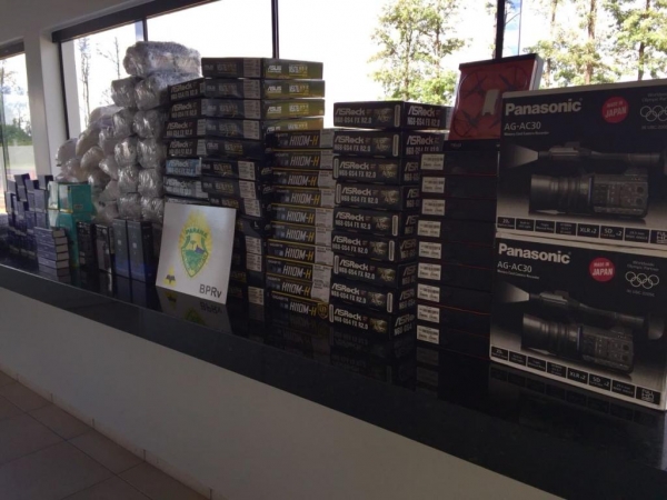 Os produtos foram apreendidos neste sábado (21). (Fotos: PRE)