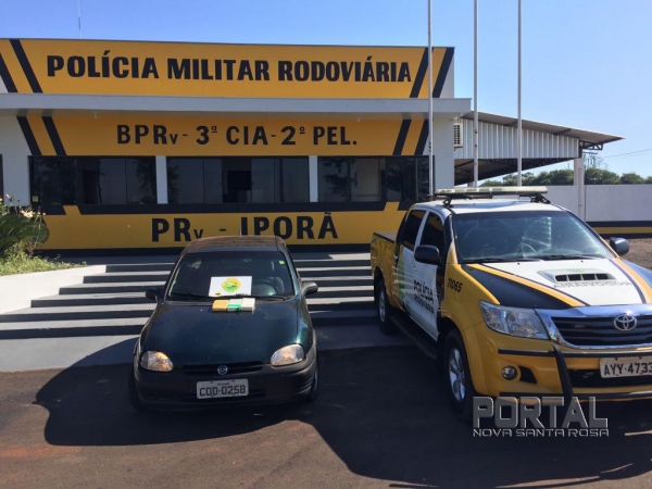 Fugitivo de Ibaiti é recapturado e cocaína apreendida próximo a Iporã (Foto: PM/Divulgação )