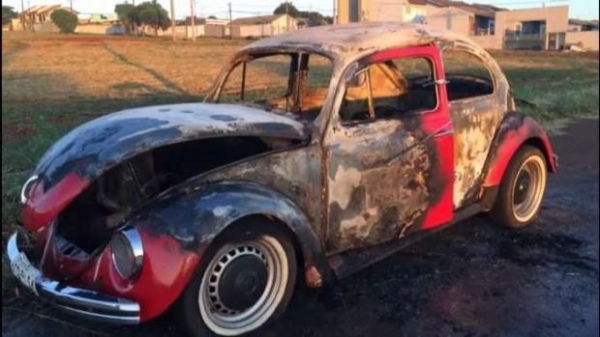 O motorista trafegava pela marginal da BR 467. (Foto: Catve)