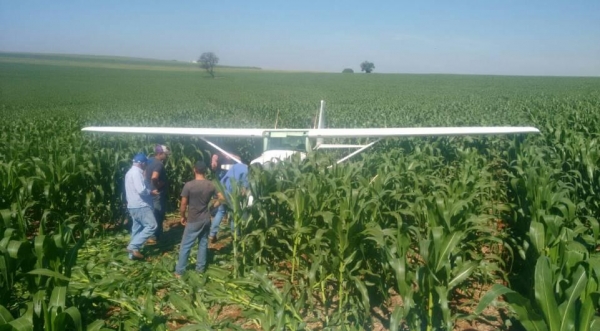 As causas que levaram ao pouso forçado ainda não foram divulgadas. (Foto: Portal Cambé)