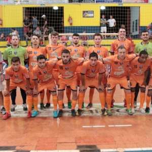 Equipe do Nova Santa Rosa Futsal. (Foto: Portal Nova Santa Rosa)