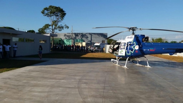 O local conta com um heliponto adequado para facilitar as transferências. (Foto: Divulgação)