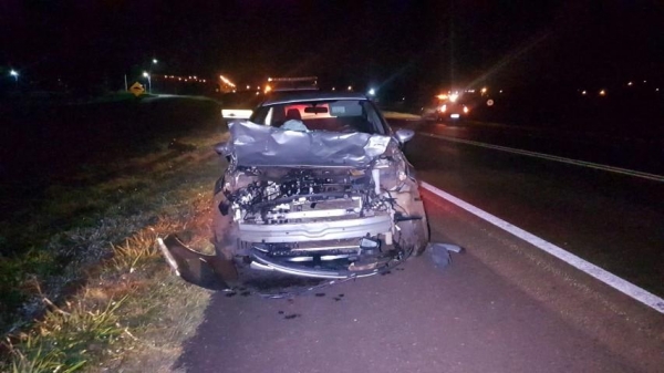 No carro estavam três mulheres. (Fotos: CGN)