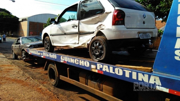 Não houve feridos no acidente,(Foto: Portal Palotina)