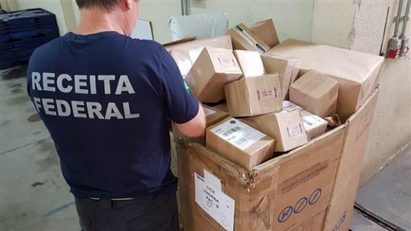 A  carga foi avaliada em cerca de R$ 280 mil. (Foto: Receita Federal)