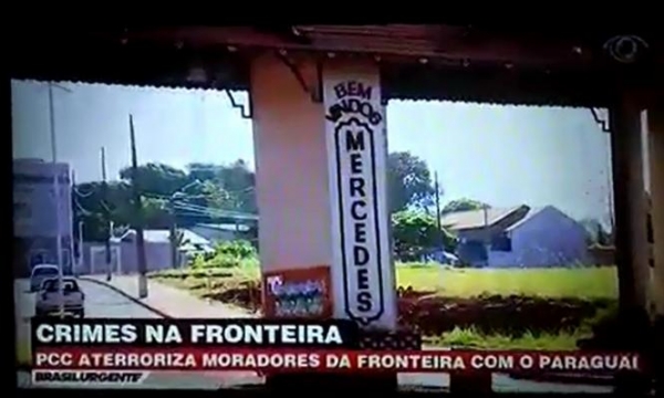TV Band exibe reportagem sobre Mercedes e Pato Bragado (Foto: Reprodução )