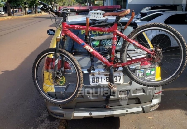 PM de Marechal Rondon recupera bicicleta furtada (Foto: AquiAgora.net )