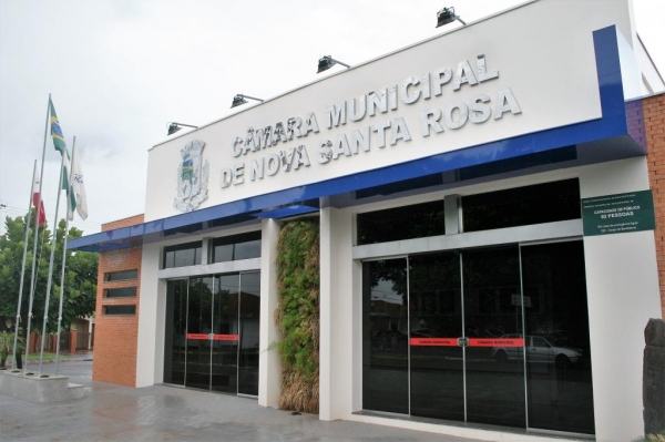Câmara de Vereadores de Nova Santa Rosa. (Foto: Portal Nova Santa Rosa)