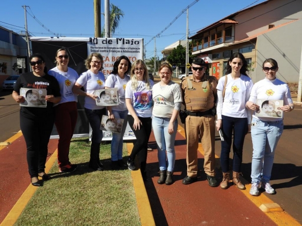 Durante a tarde de ontem (22) houve entrega de panfletos .(Foto: Assessoria)