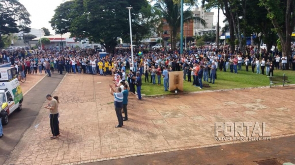 O manifesto reuni milhares de pessoas. (Foto: Portal Palotina)