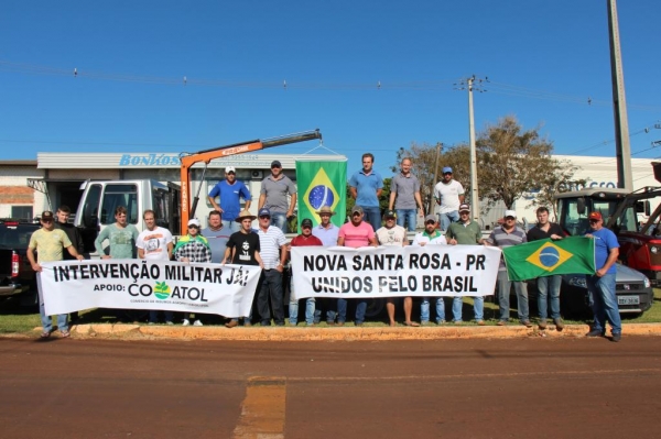 O movimento iniciou pela manhã (28). Fotos: Portal Nova Santa Rosa)