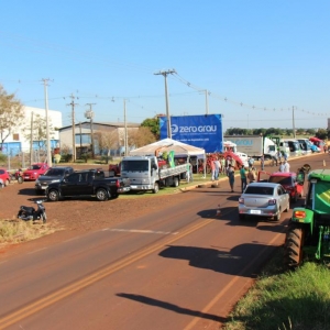 Paralisação em Nova santa Rosa. (Fotos: Portal Nova Santa Rosa)