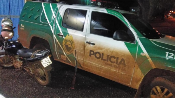 Dois homens foram detidos. (Foto: Polícia Ambiental)