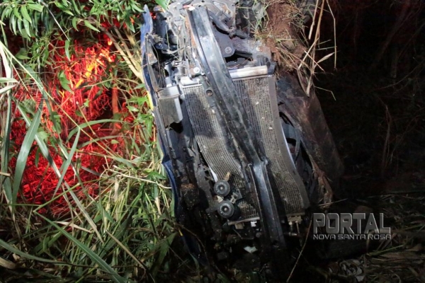 Um policial ficou ferido. (Foto: Portal Nova Santa Rosa)