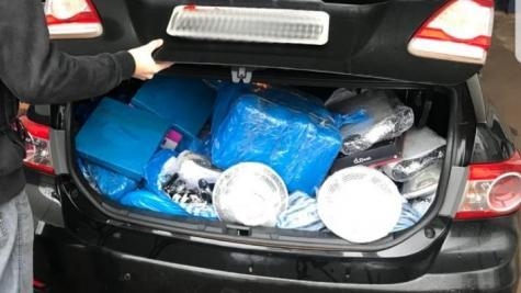 Os itens apreendidos totalizaram aproximadamente R$45 mil . (Foto: Receita Federal)