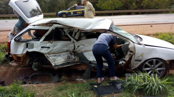 A Parati ficou totalmente destruída. (Fotos: Portal Nova Santa Rosa)