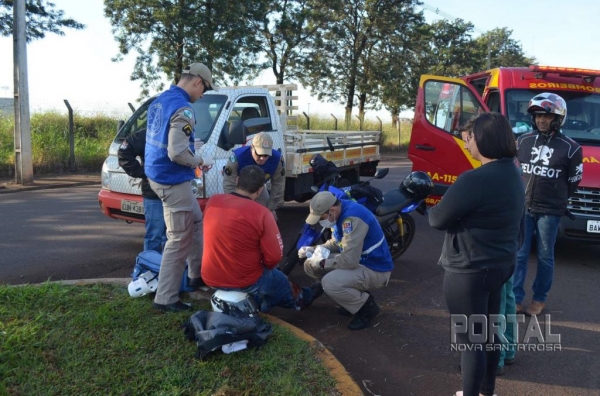 O motorista foi encaminhado para o Upa da cidade. (Foto: Bogoni)