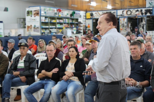 O presidente da Coamo José Aroldo Gallassini. (Fotos: Portal Nova Santa Rosa)