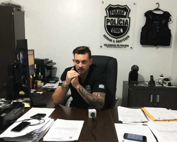 Delegado Diego Valin fala sobre recuperação de gados em Mercedes (Foto: Fernanda Bourscheidt/AquiAgora.net )