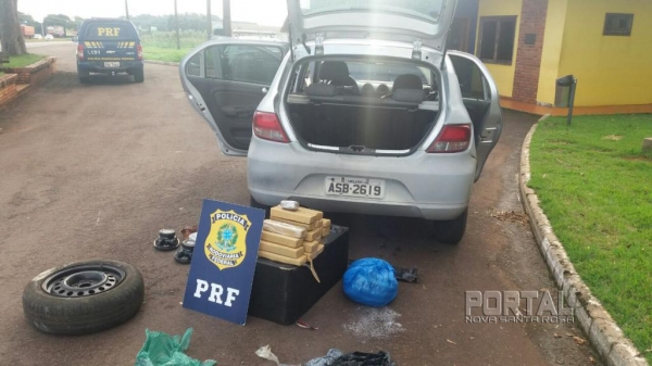 A apreensão aconteceu na BR-163, KM 280. (Foto: PRF)