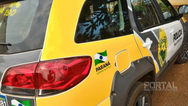 A PM esteve na residência. (Foto: Portal Nova Santa Rosa)