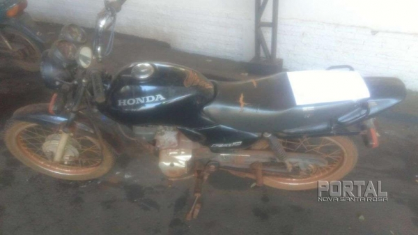 A motocicleta encontrada foi entregue para a 20ª SDP. (Foto: Bogoni)