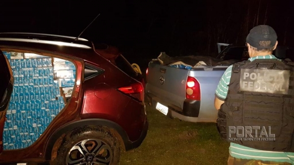 O contrabando foi carregado em Mercedes. (Fotos: Polícia Federal)