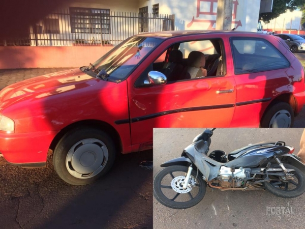 A colisão aconteceu na manhã de hoje (19). (Fotos: Márcio Cerny)