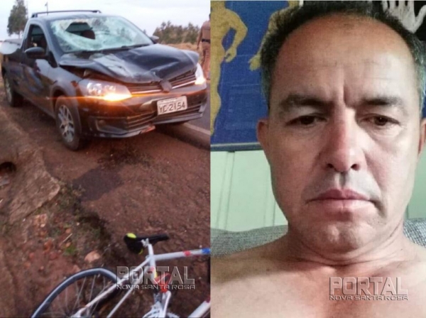 Ninguém soube informar de que forma teria ocorrido a colisão. (Fotos: Portal Palotina)