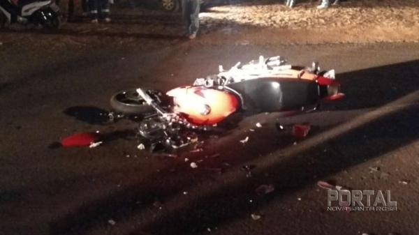 Na moto estavam a mãe e o filho. (Fotos: Colaborador)
